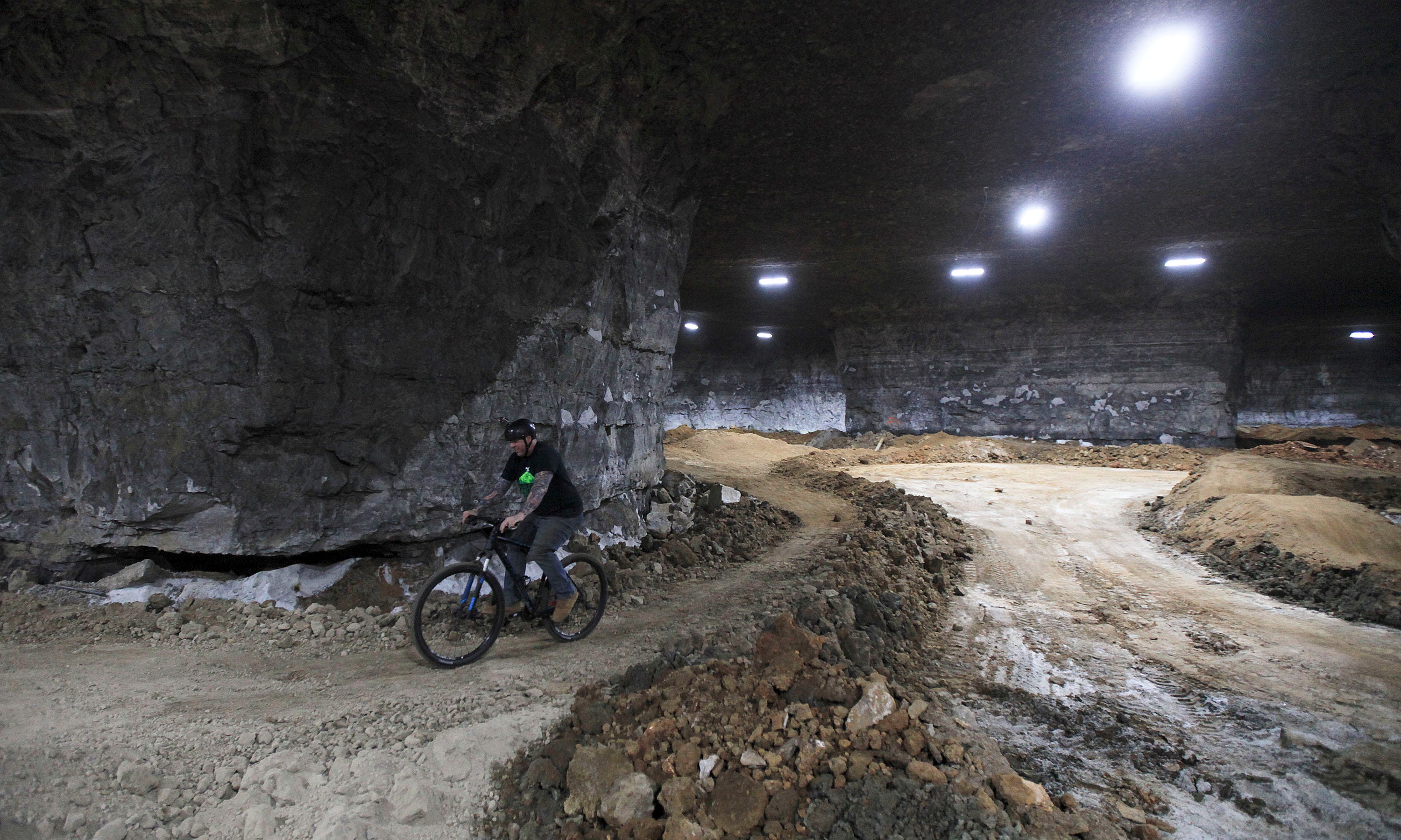 underground mountain bike park